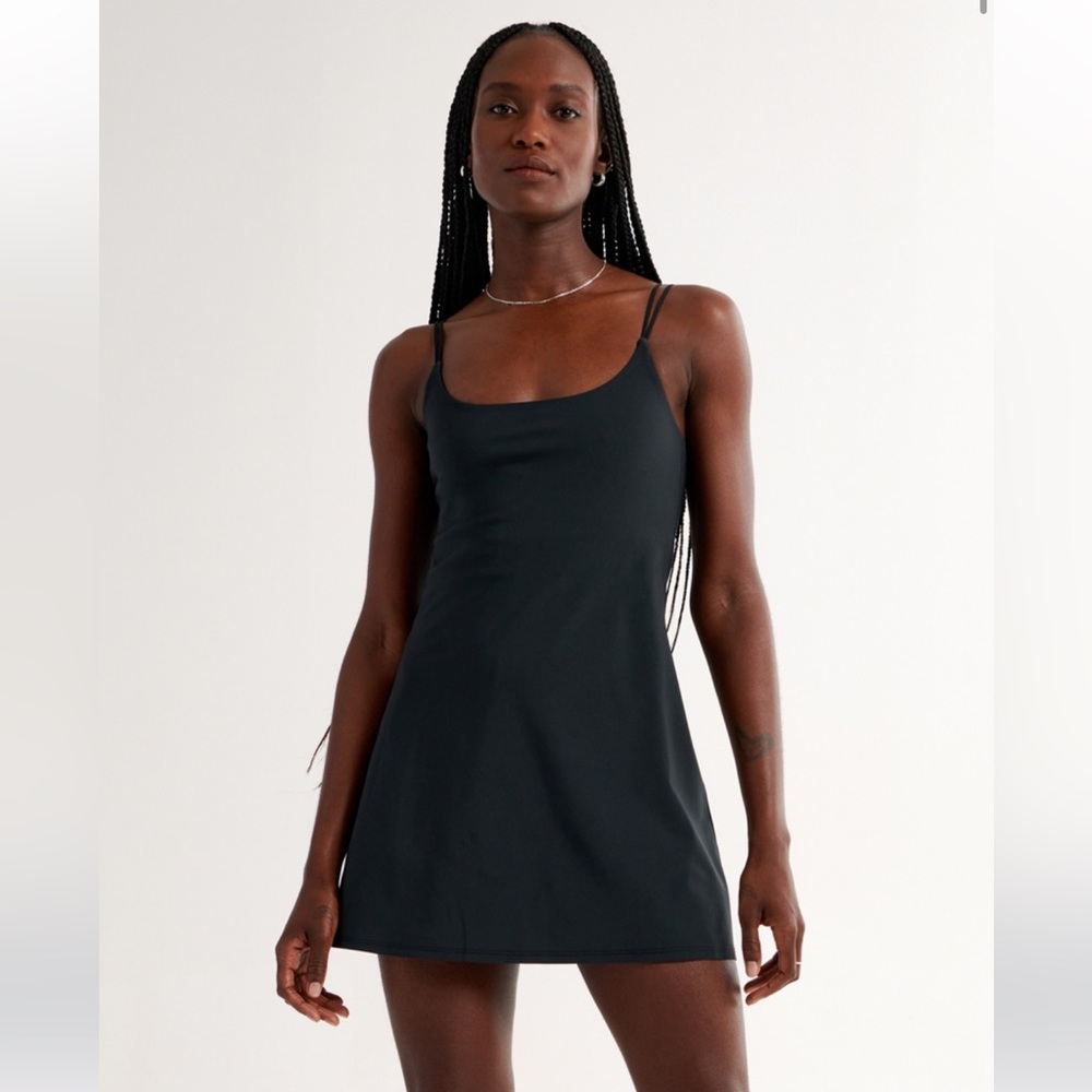 Abercrombie & Fitch Black Mini Slip Dress
